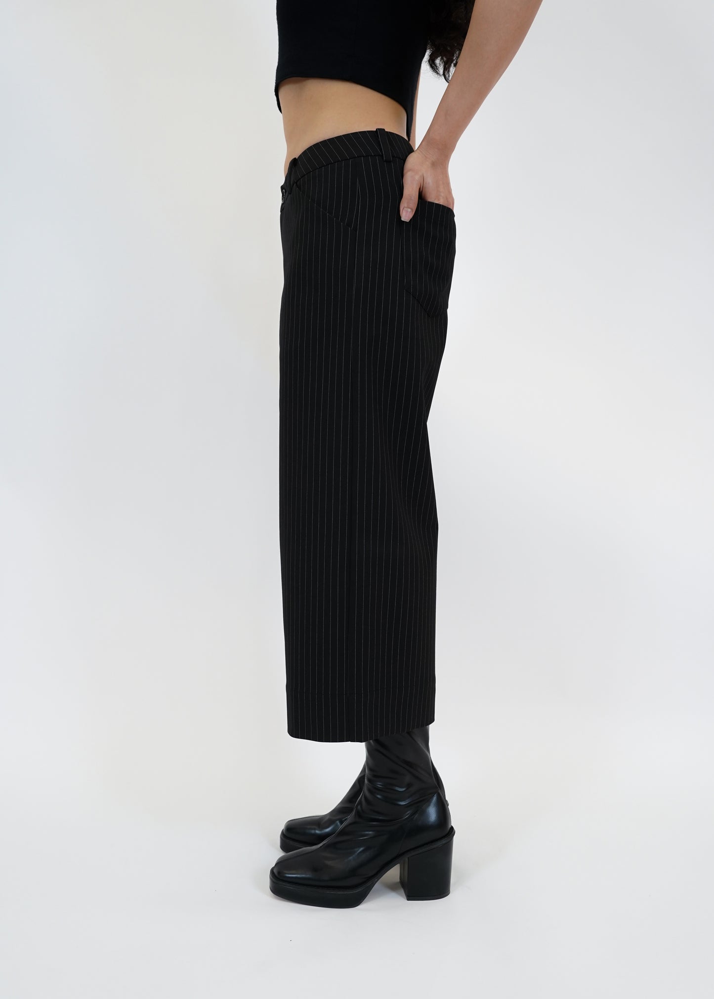 BONDED STRIPE CULOTTES