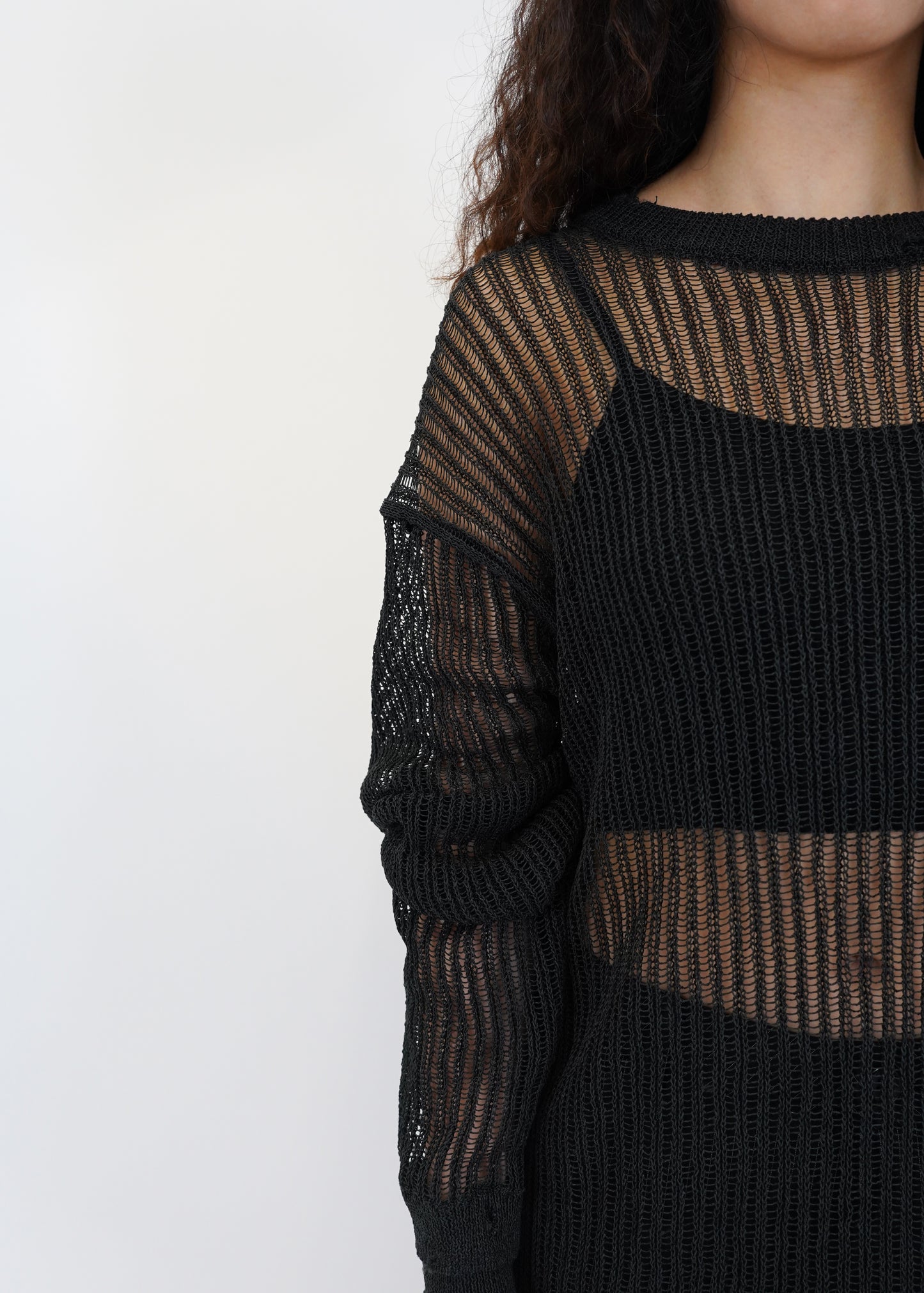 RAW EDGES DRAWSTRING KNITWEAR