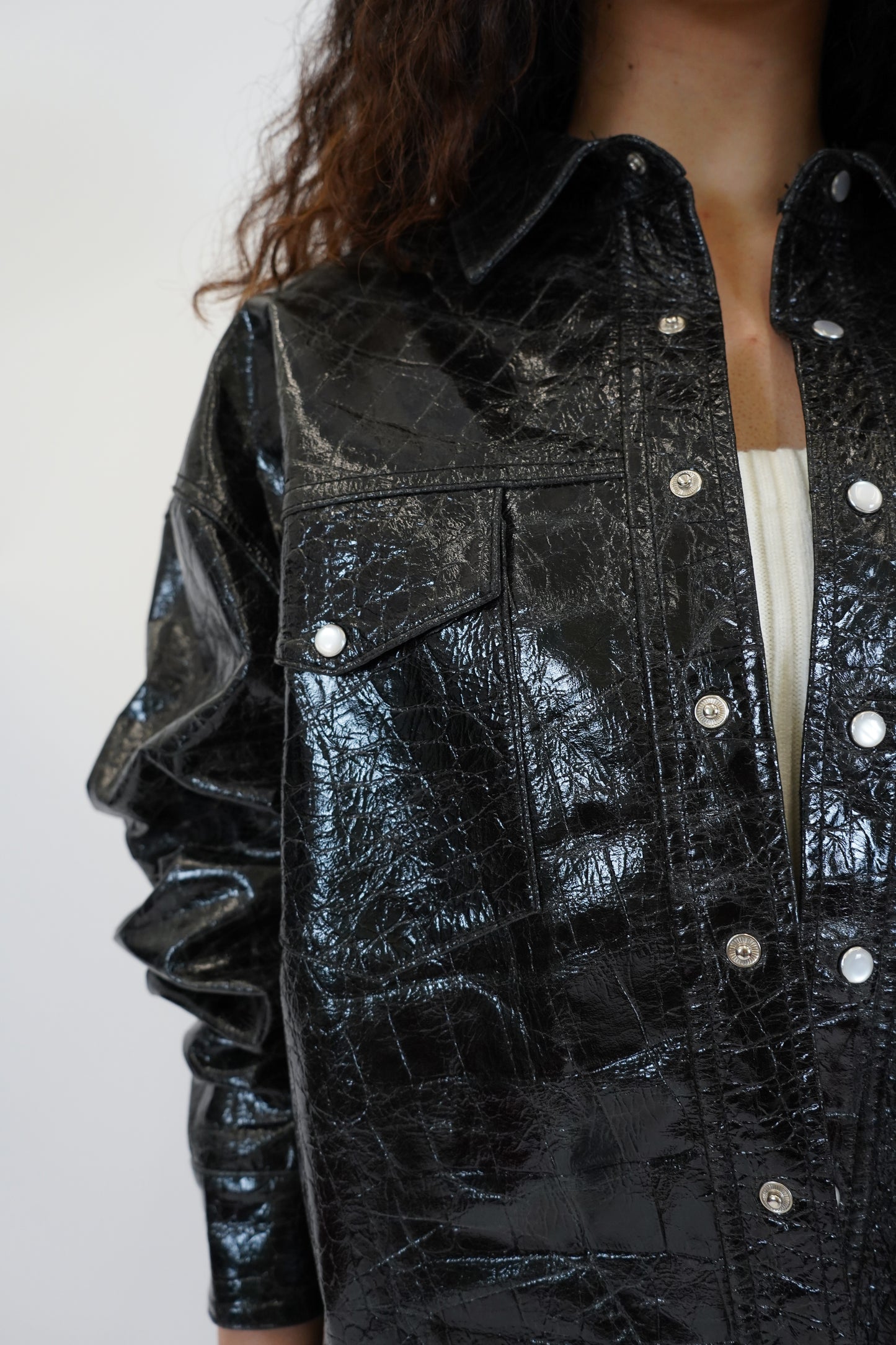 SIDE LACE-UP LEATHER JACKET (pre-order)