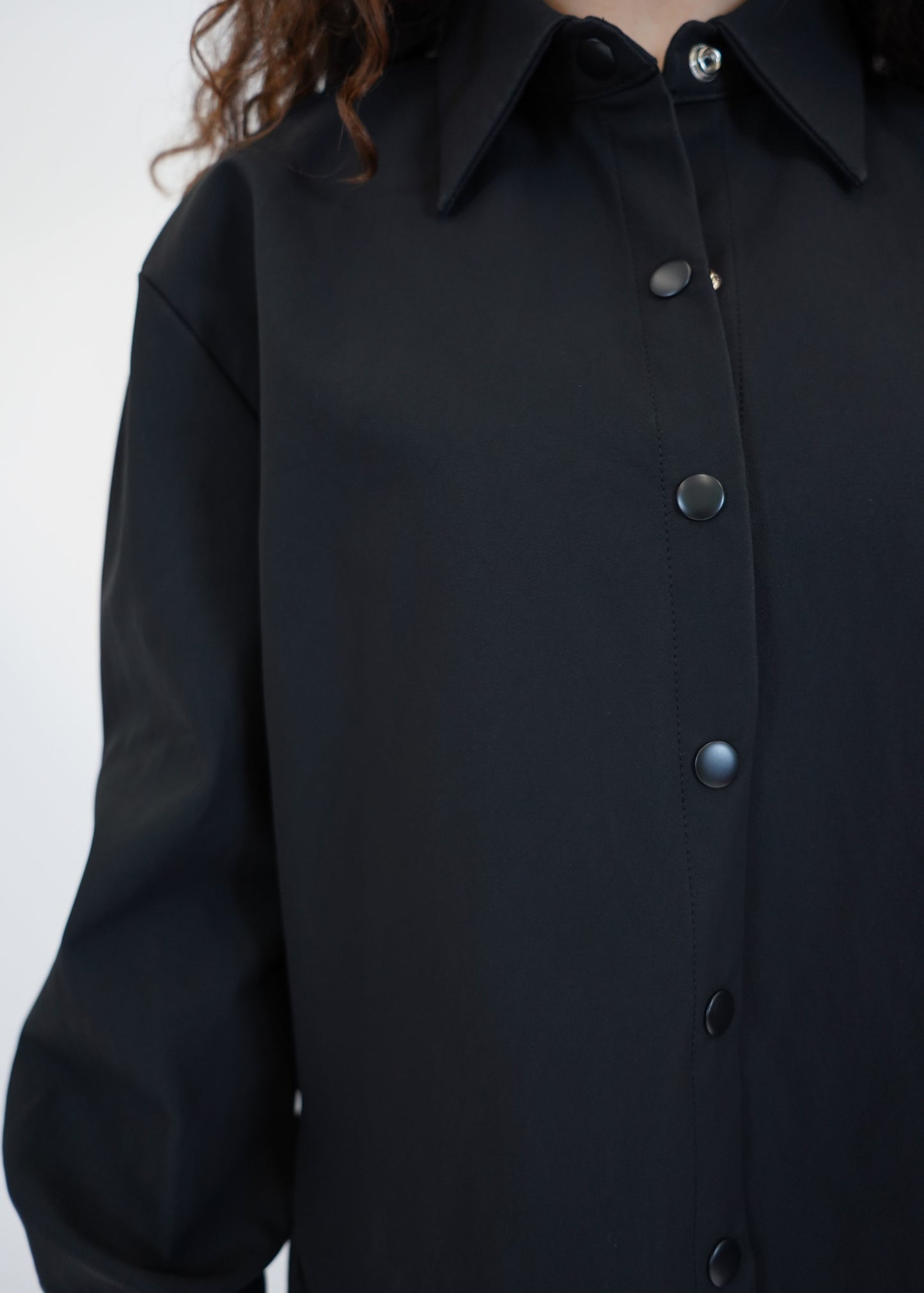 TAILOR FAUX-LEATHER SHIRT