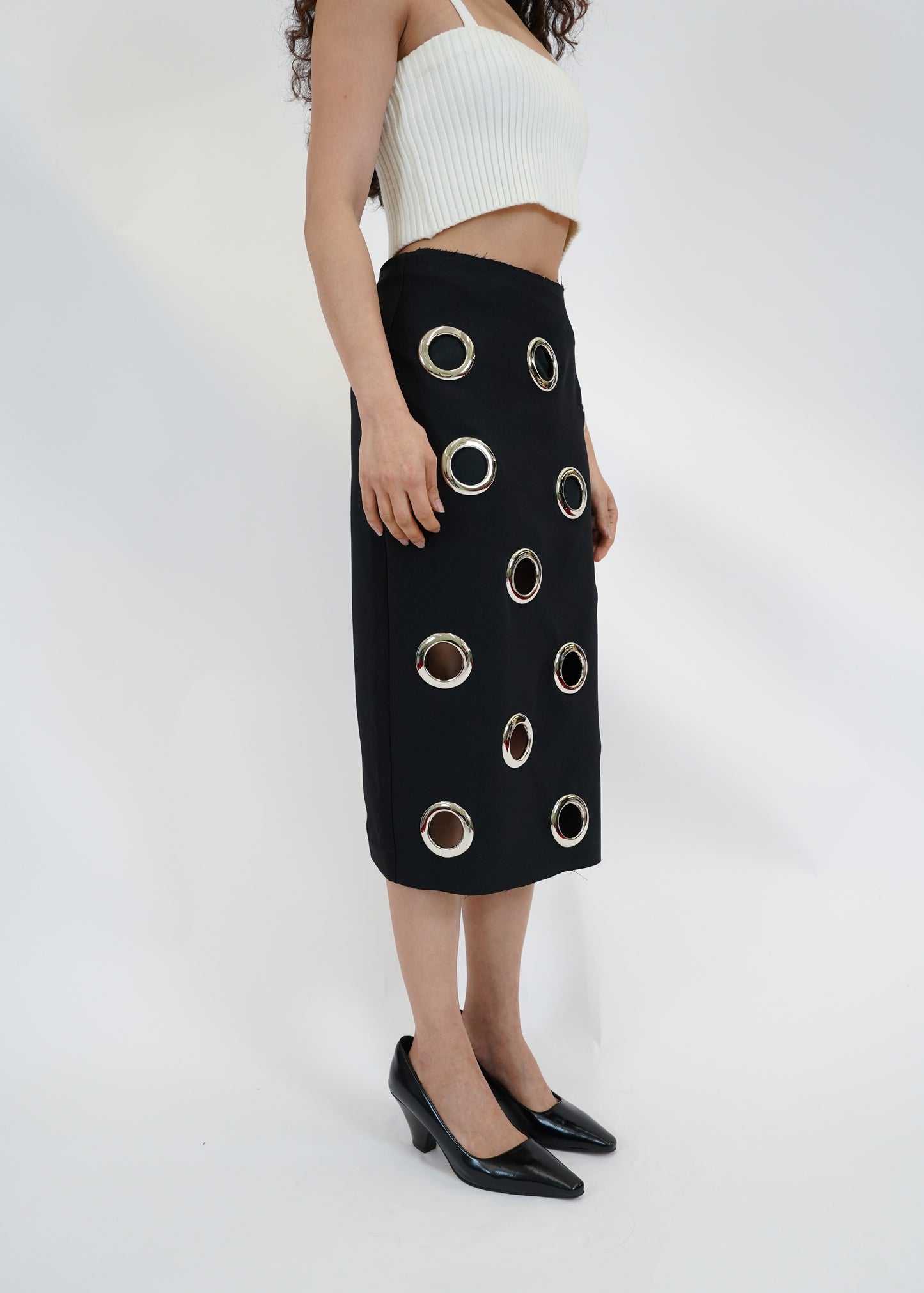 EYELET SKIRT