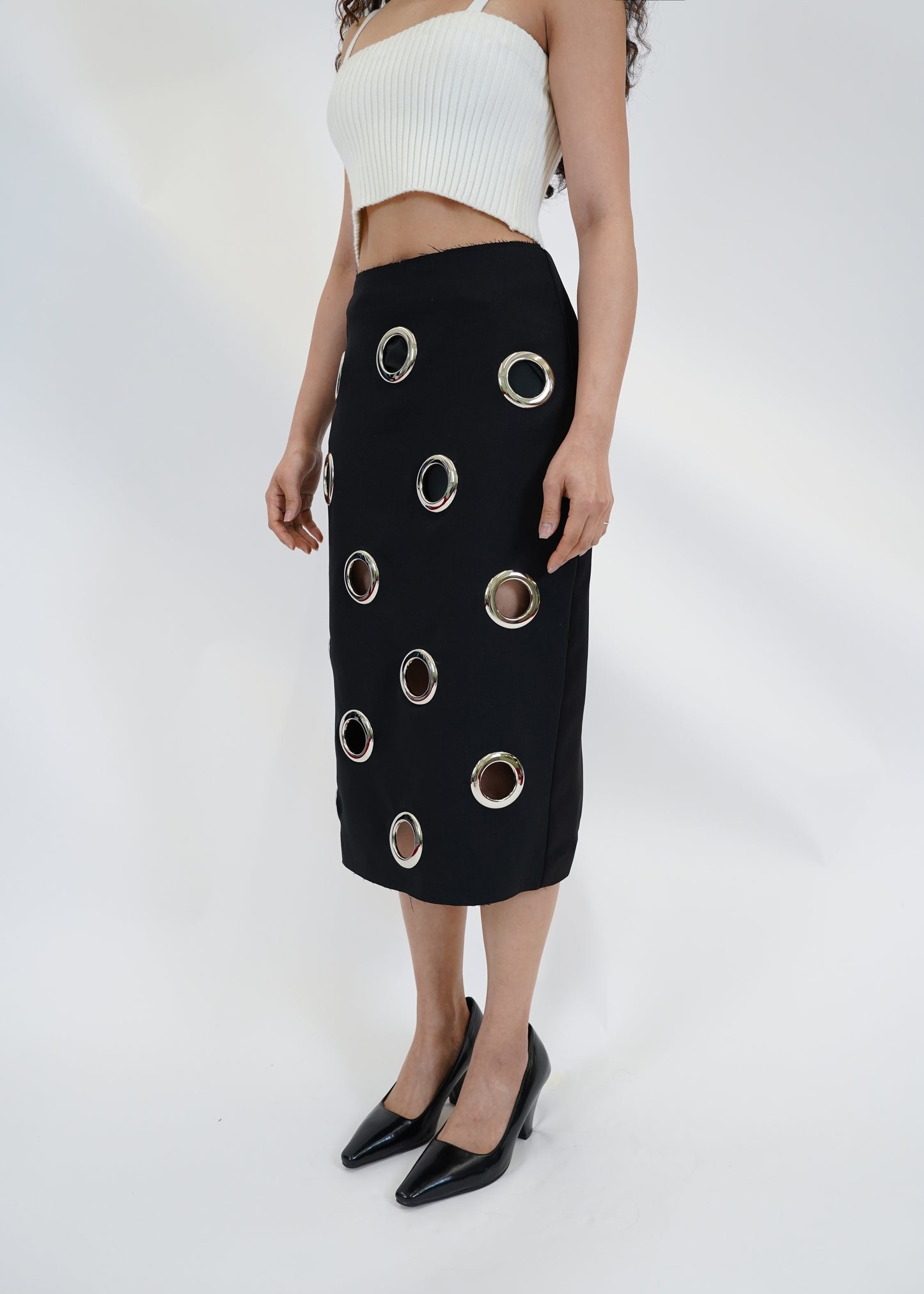 EYELET SKIRT