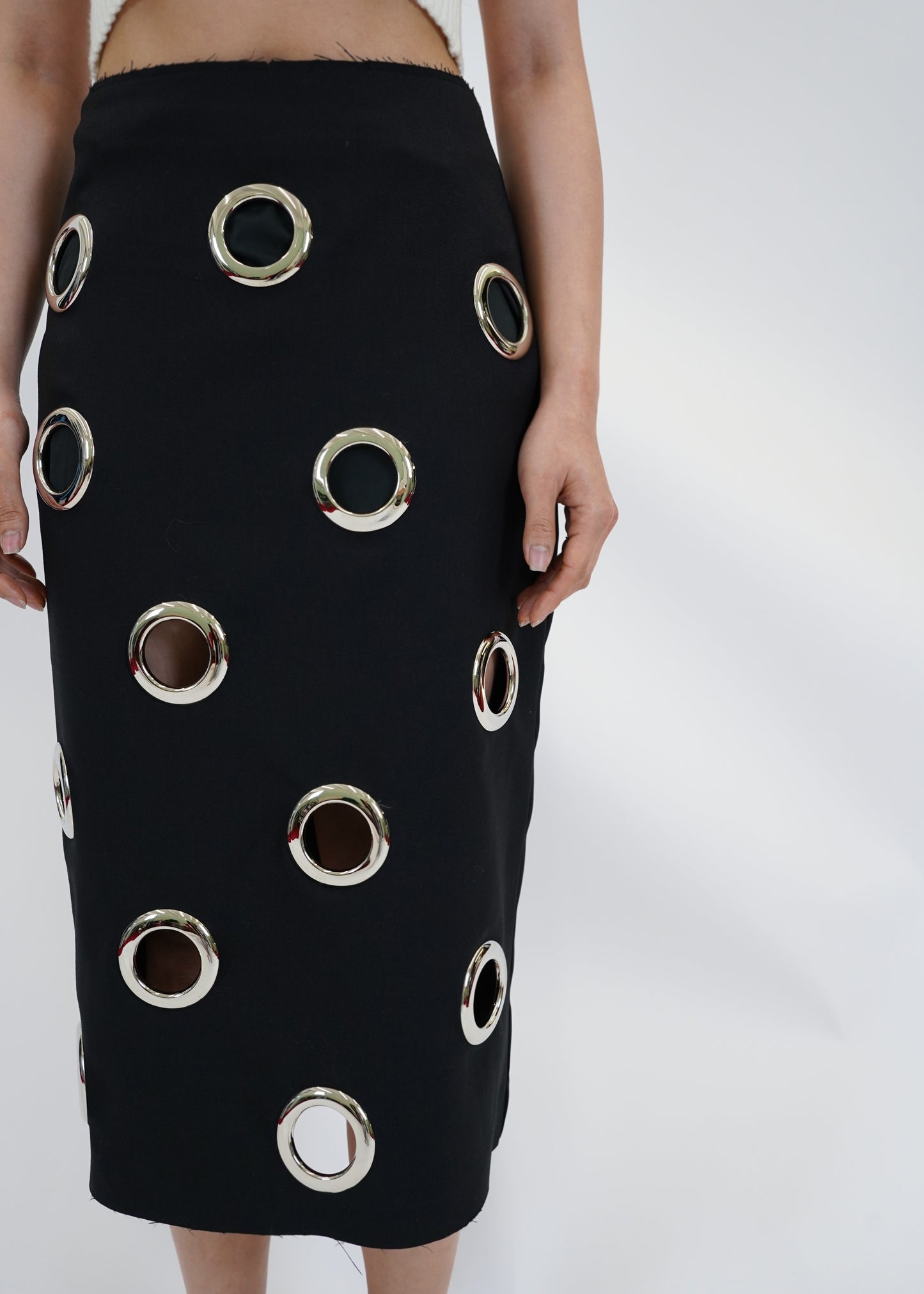 EYELET SKIRT