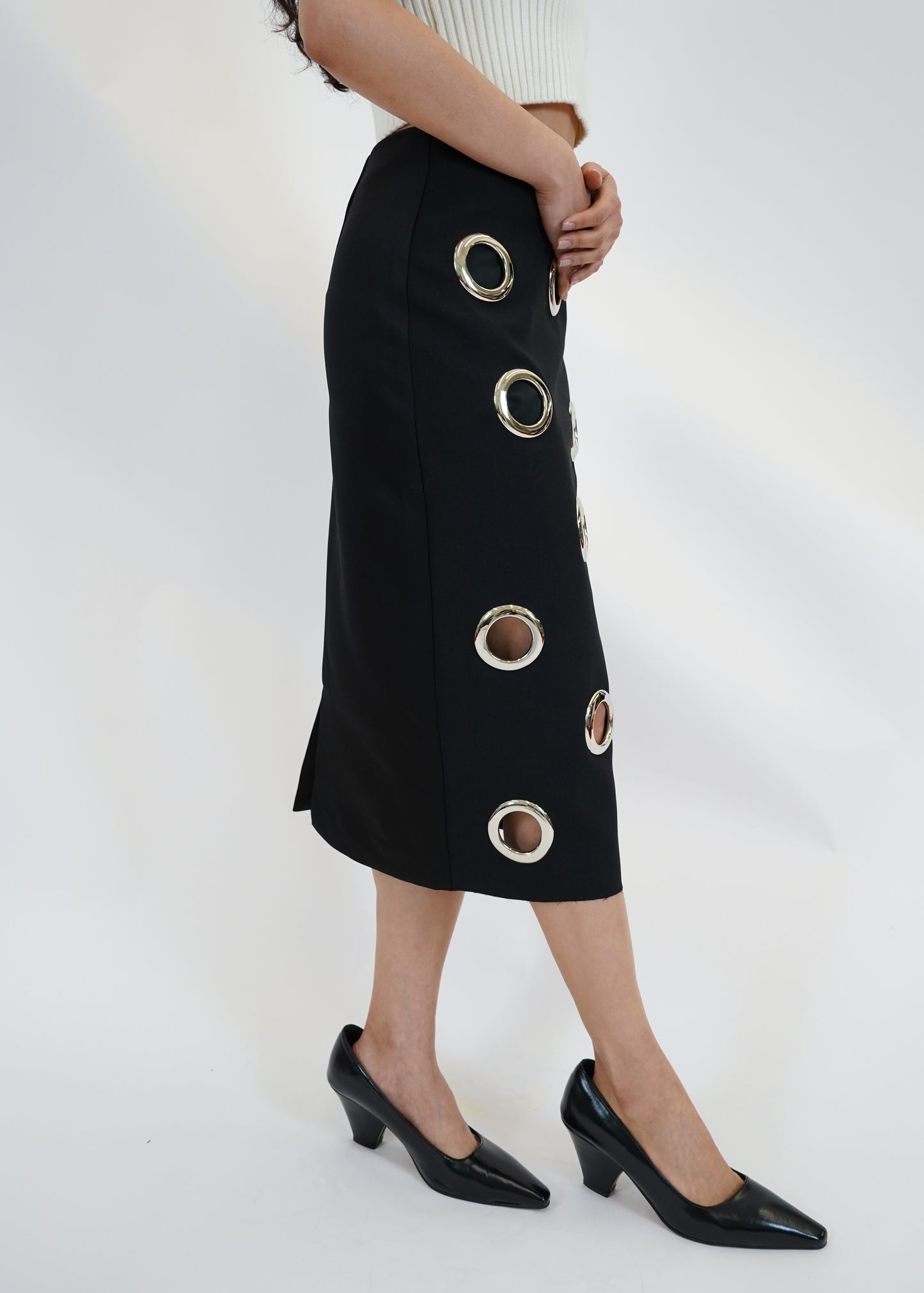 EYELET SKIRT