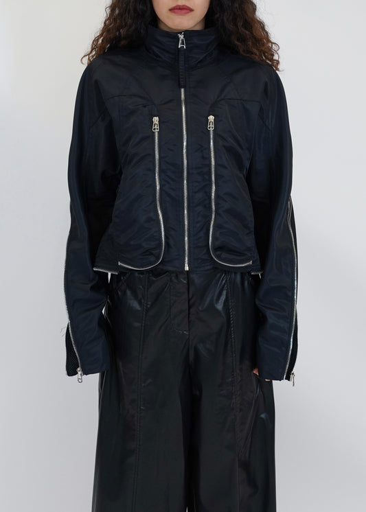 ZIPPED NYLON JACKET