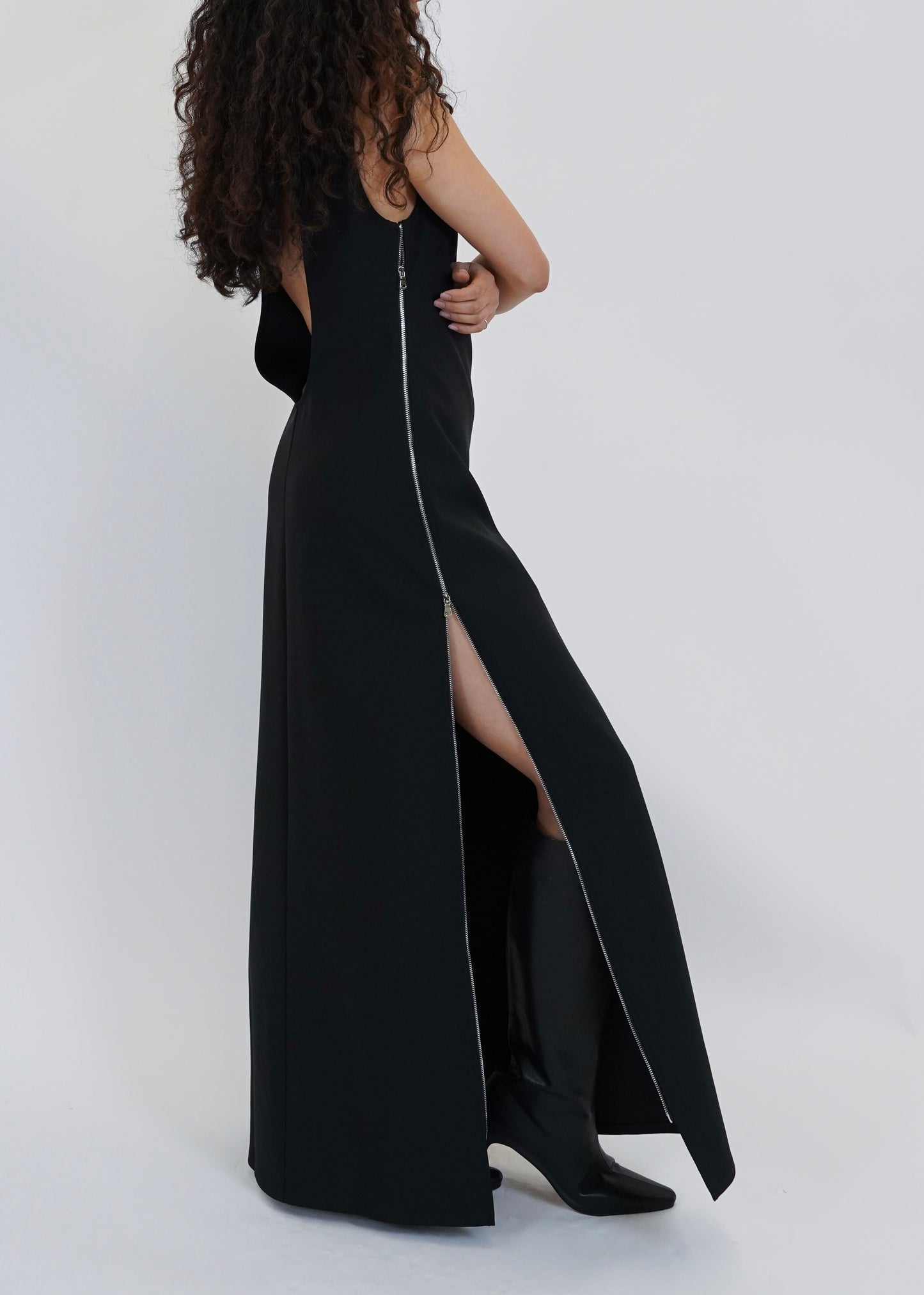 SIDE ZIP MAXI DRESS